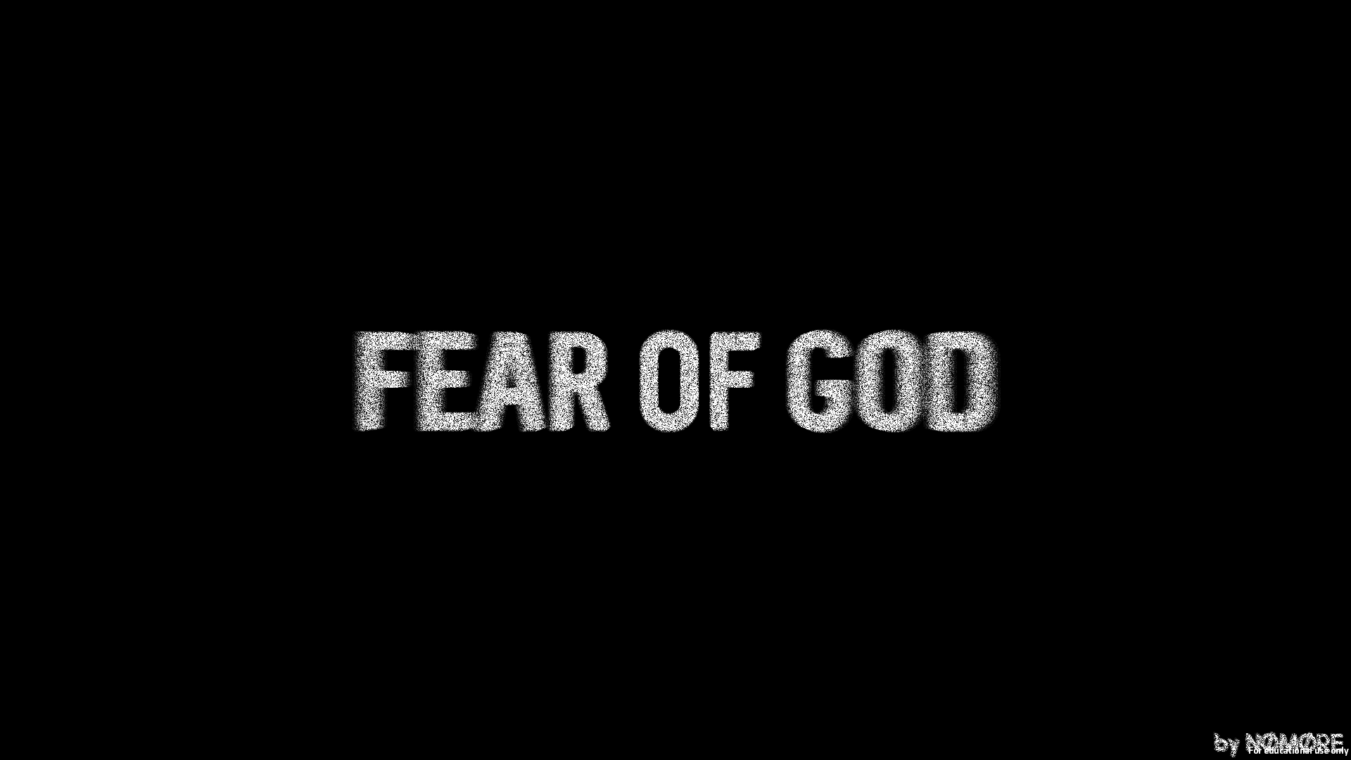 Fear of God Logo - FEAR OF GOD
