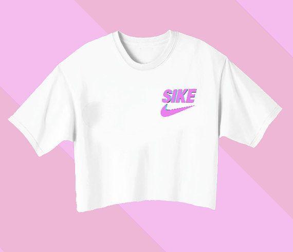 Sike Logo - SIKE! Nike Logo Crop Top // Aesthetic Teen Tumblr 90s Fashion Pastel