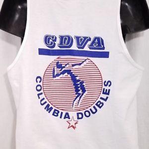 Cdva Logo - CDVA Columbia Doubles Mens Tank Top Vintage 90s CDVA Tennis Made In ...