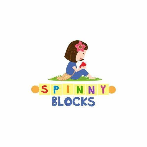 Spinny Logo - Spinny Blocks Educational Toys that help kids read. Logo design contest