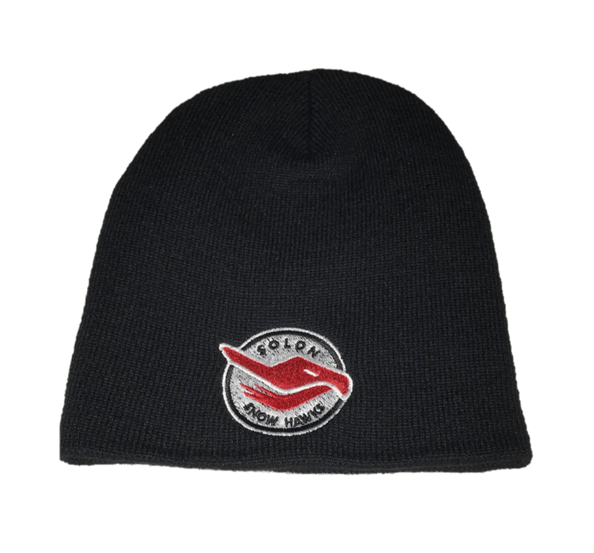 Snowhawks Logo - Solon Snow Hawks Logo Hat Knit Hat
