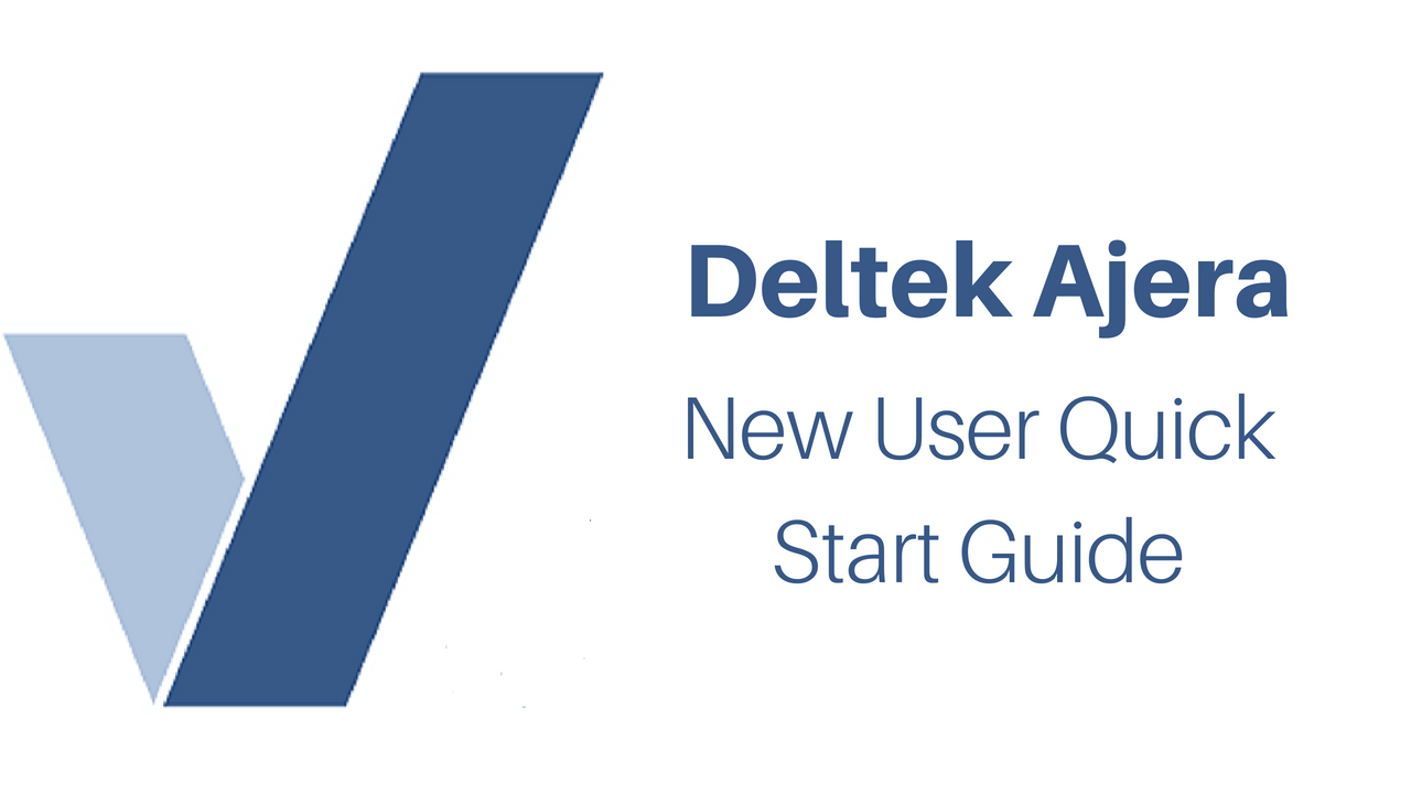 Ajera Logo - Deltek Ajera New User Quick Start Guide