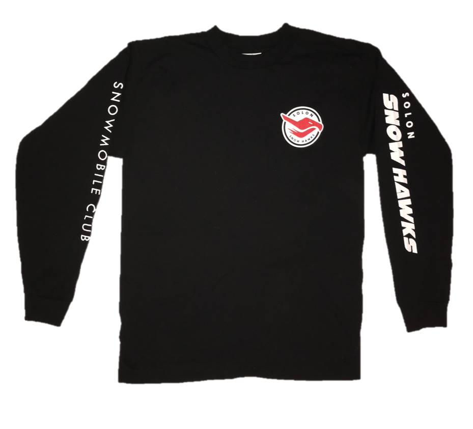 Snowhawks Logo - Youth Solon Snow Hawks Long Sleeve T Shirt