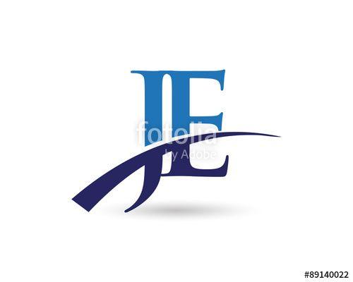 Je Logo - JE Logo Letter Swoosh