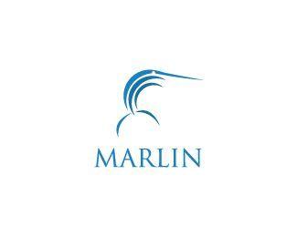 Swordfish Logo - Marlin Logo design - Stylized marlin - swordfish. Logo can be used ...