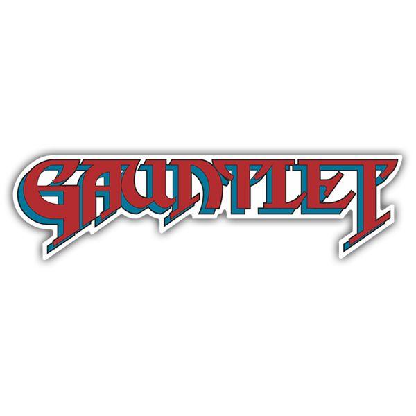 Gauntlet Logo - Sticker Gauntlet red Logo | MuralDecal.com