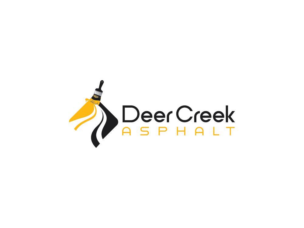 Asphalt Logo - Bold, Modern, Construction Company Logo Design for Deer Creek
