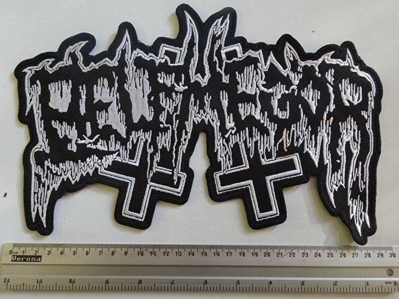 Belphegor Logo - BELPHEGOR - WHITE LOGO | Backpatches | Riffs Merchandise