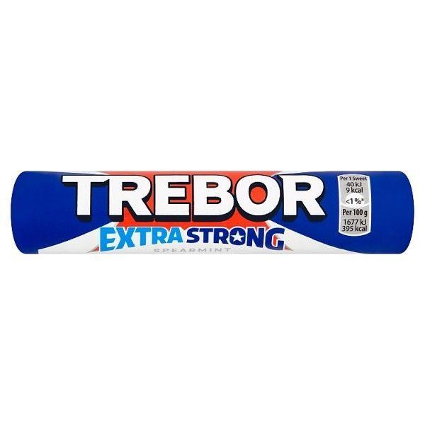 Spearmint Logo - Trebor Extra Strong Spearmint Roll 45g | eBay