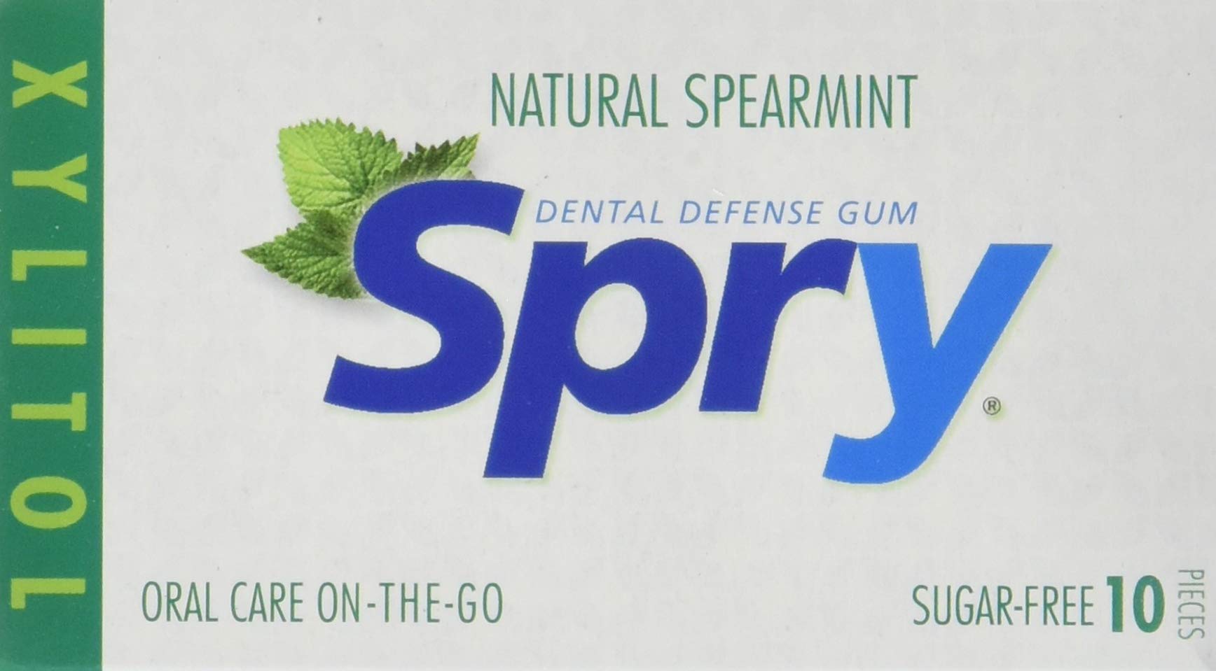 Spearmint Logo - Amazon.com : Spry Xylitol Gum, Natural Spearmint, 10ct Blister Cards ...