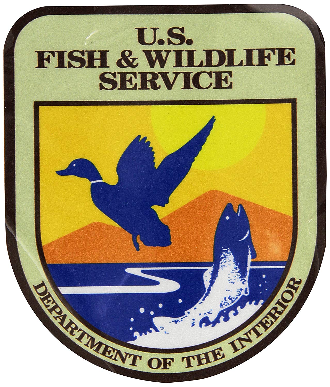 USFWS Logo - US Fish and Wildlife Service sticker decal 4 x 5