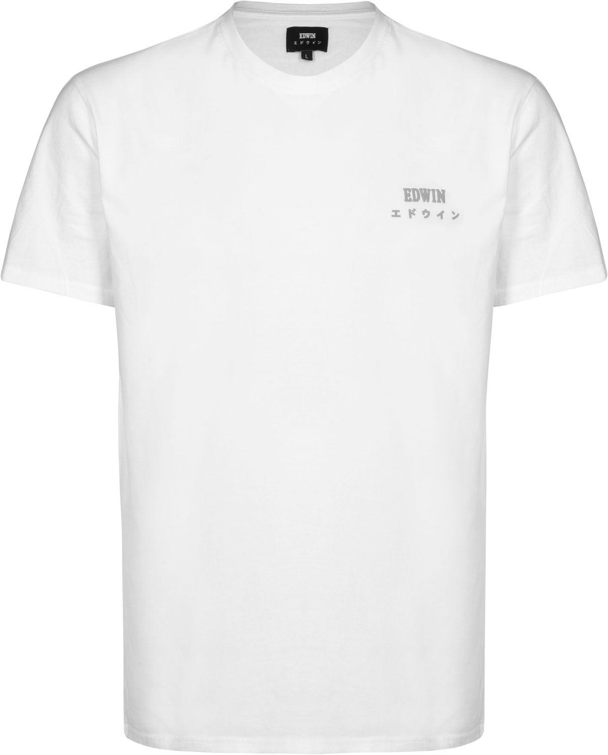 Edwin Logo - Edwin Logo Chest T Shirt White