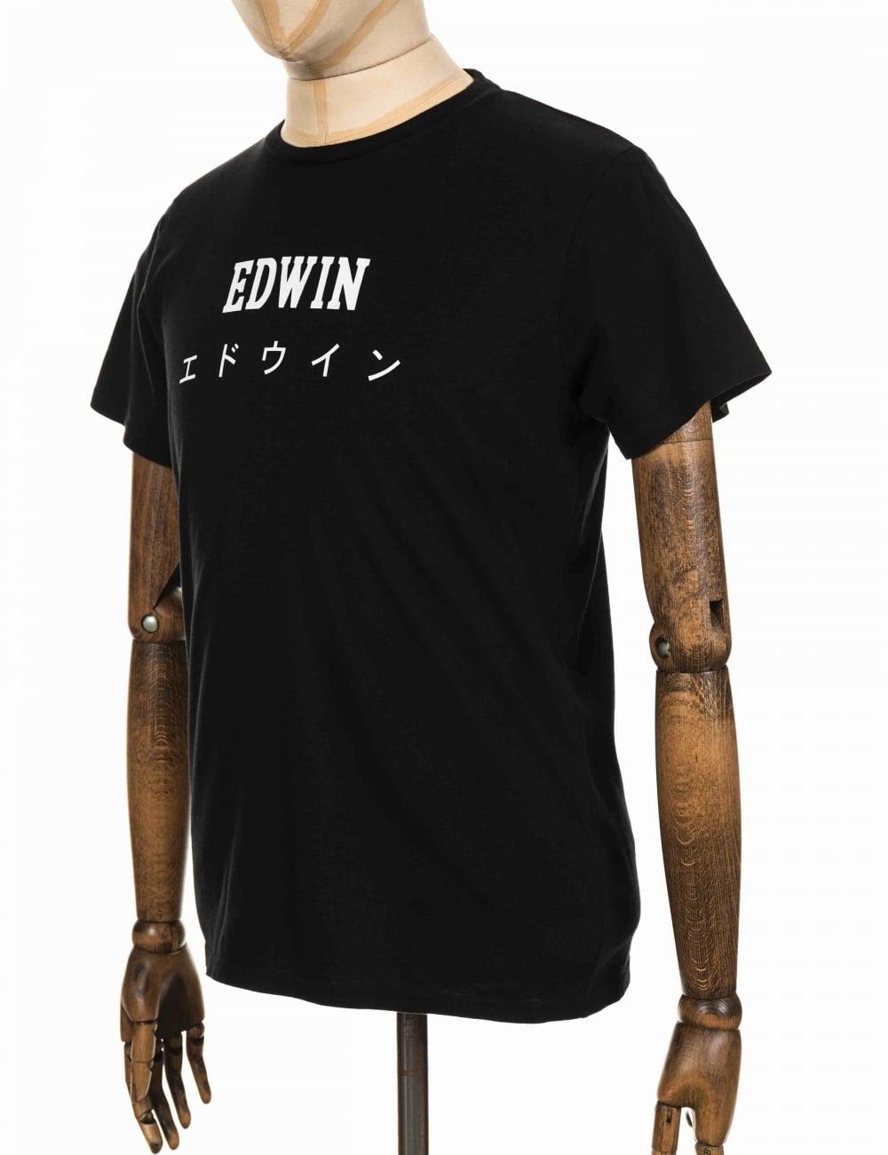 Edwin Logo - Edwin Jeans Japan Logo Tee from Fat Buddha Store UK