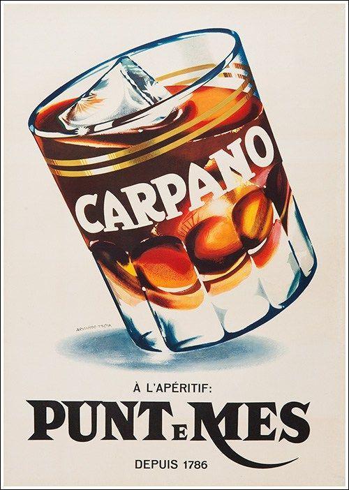 Carpano Logo - Carpano Apéritif, Punt e Mes. Ads poster by Armando Testa. | Smokes ...