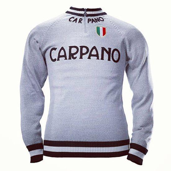 Carpano Logo - Carpano vintage-style Merino Wool track top by Magliamo - Modculture