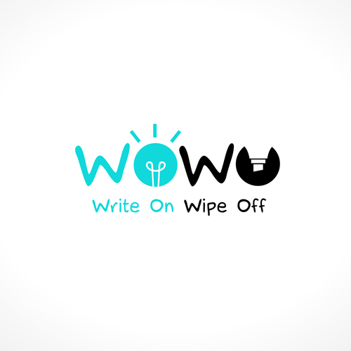 Wipe Logo - WOWO - Write On Wipe Off Dry Erase Paint | Logo design contest