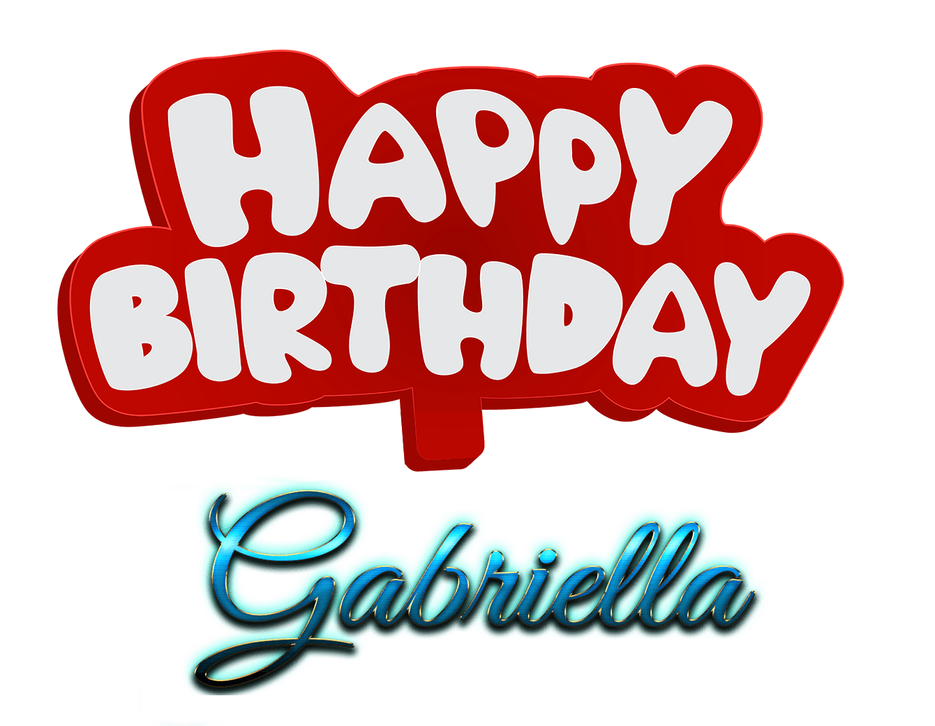 Gabriella Logo - Gabriella Happy Birthday Name Logo