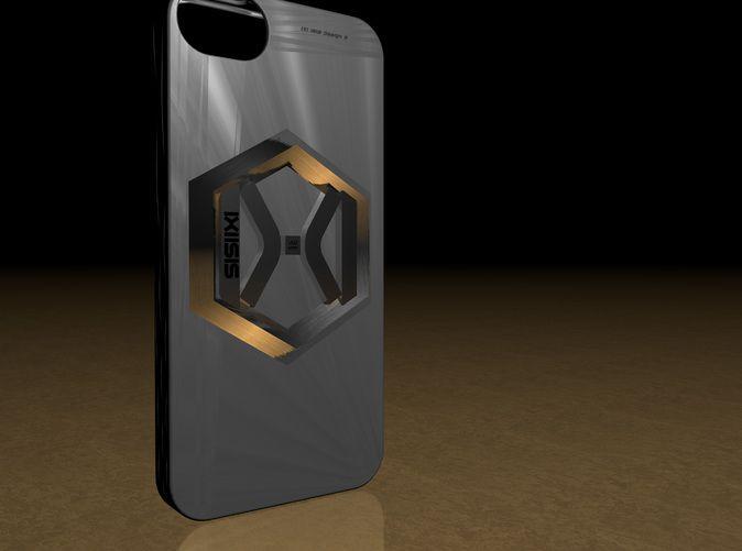 Ixi Logo - iPhone 5 Case Logo - (Silver Lux HD) IXI IS (PNPF75NVZ)