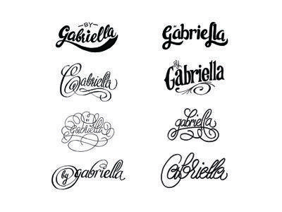 Gabriella Logo - by Gabriella' logo exploration by Nick Ferran | Dribbble | Dribbble