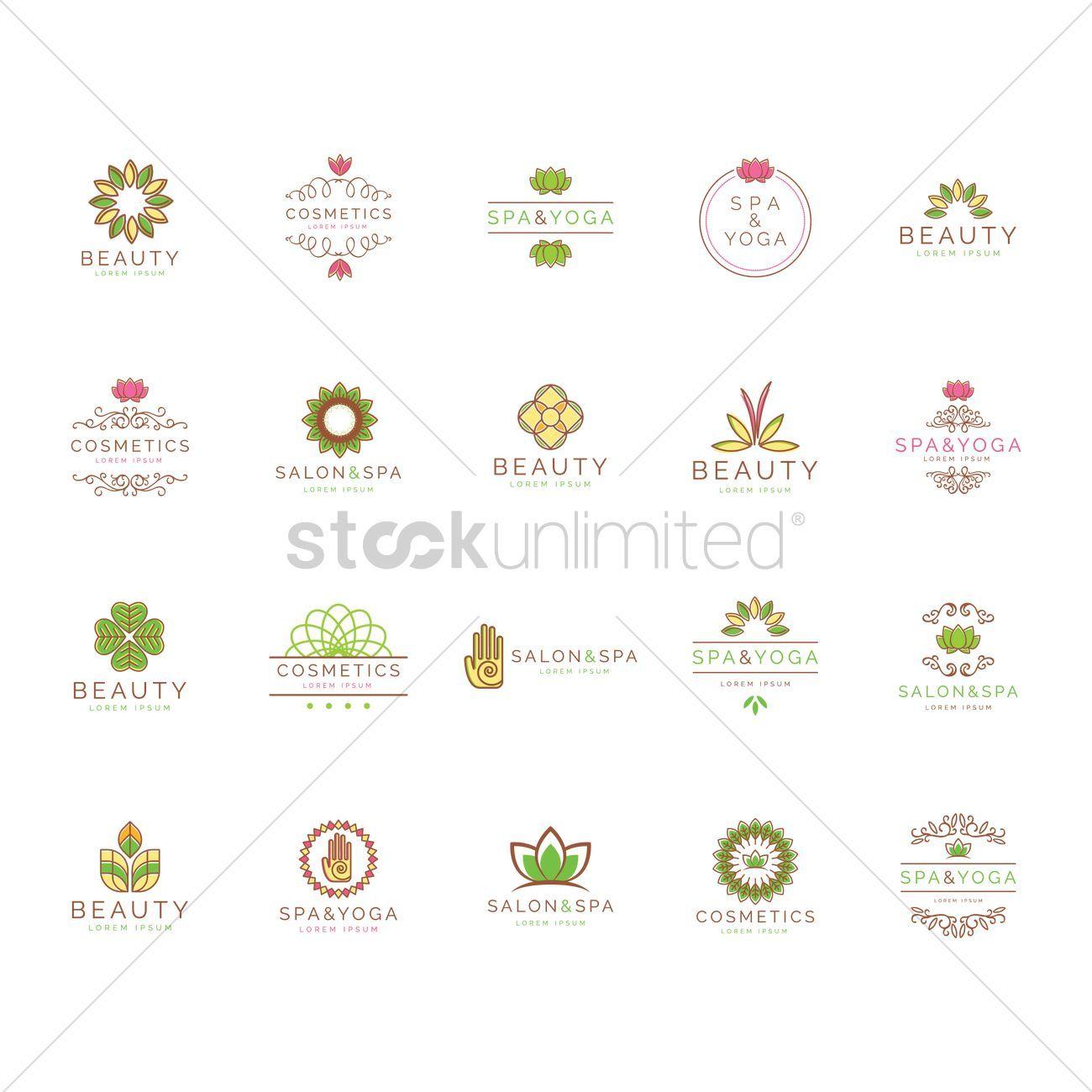 Spa Logo - Beauty and spa logo element set Vector Image - 1825439 | StockUnlimited