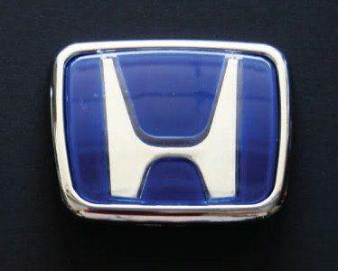 Blue Honda Logo - Amazon.com: Honda H JDM Emblem BLUE REAR Accord Civic NEW: Automotive