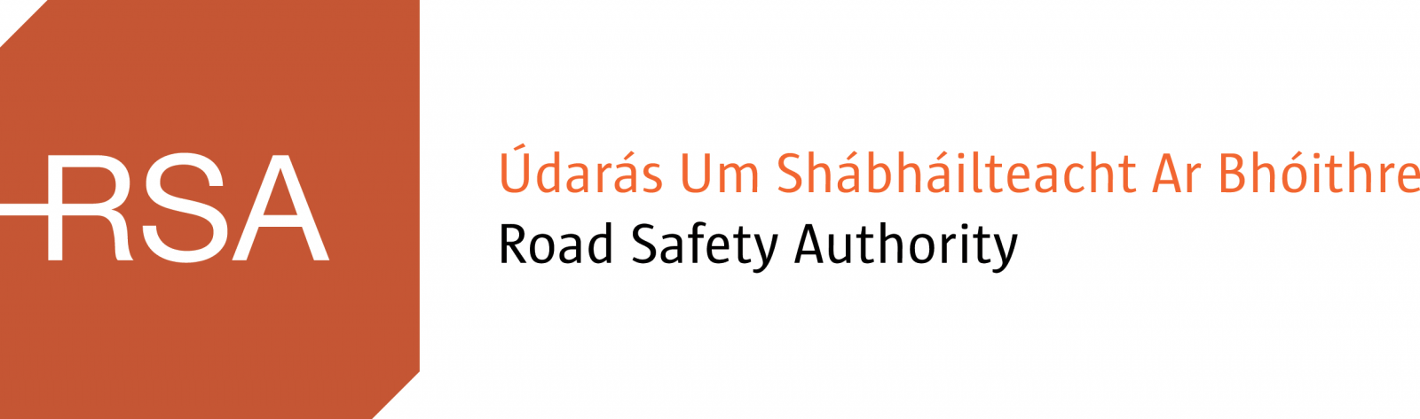 RSA Logo - Road Safety Message from the RSA and An Garda Síochána