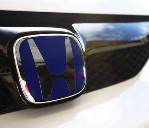 Blue Honda Logo - Details About 1xJDM Blue Honda H Emblem Front Grill For 2018 Honda Accord 4door Sedan DX LX