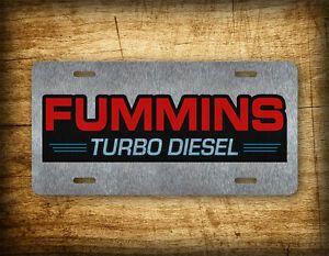 Fummins Logo - FUMMINS Turbo Diesel Truck License Plate Cummins and Ford