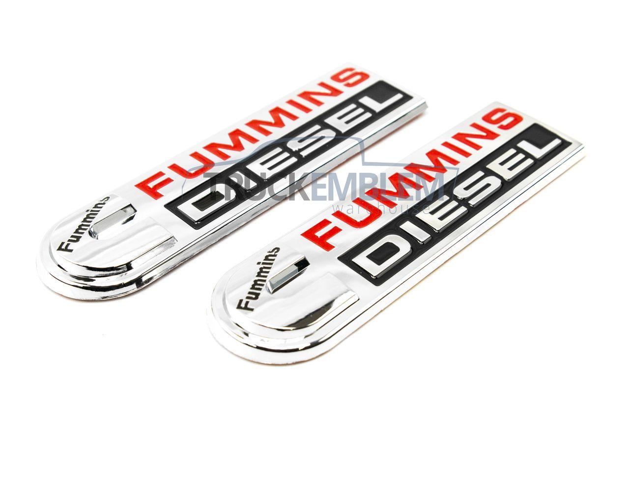 Fummins Logo - new custom chrome fummins cummins diesel swapped badges