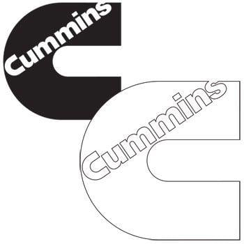 Fummins Logo - Emblems and Decals C (10 X 10)