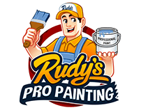 Character Logo - Professional Painting Company Mascot Character Logo