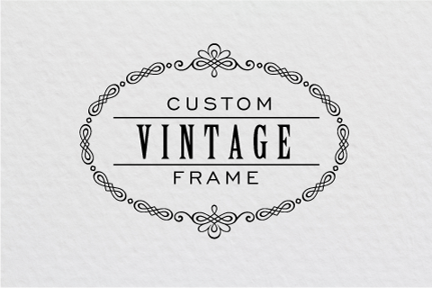 Frame Logo - How to create a beautiful vintage frame in Illustrator - Logo Design ...