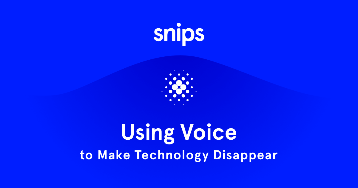 Snips Logo - Snips — Using Voice to Make Technology Disappear