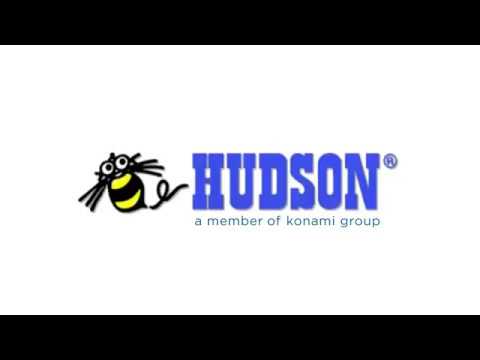 Hudson Logo - Hudson logo with the Konami byline