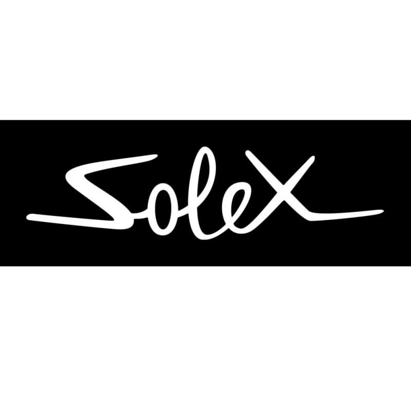 Solex Logo - Autocollant logo VéloSolex blanc - Solex Me