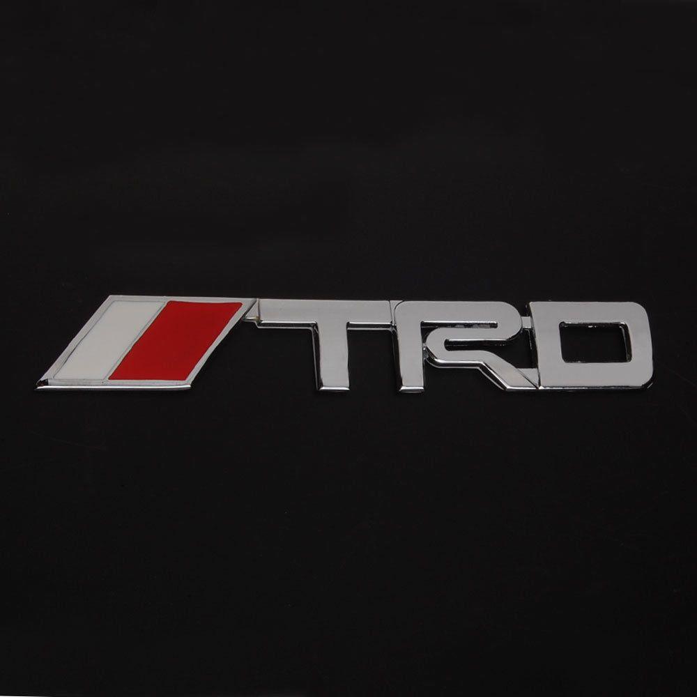 1X Logo - 1x Badge Chrome TRD Racing 3D Emblem Decal Badge Stick Top Qualaty