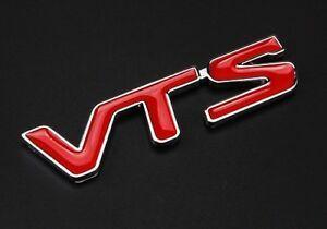 1X Logo - 1x VTS Emblem Tailgate Badge Logo Sticker Red Citroën C2 C3 C4 ...