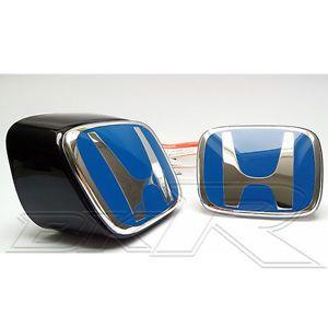 Blue Honda Logo - Details About JDM BLUE H Honda Emblem For Honda ACURA RSX INTEGRA DC5 05 06 Front & Rear Badge