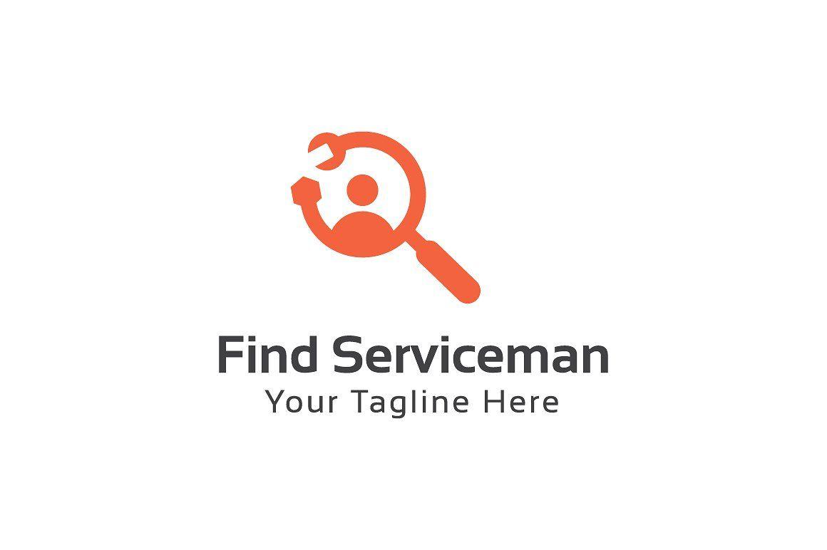 Find Logo - Find Serviceman Logo Template ~ Logo Templates ~ Creative Market