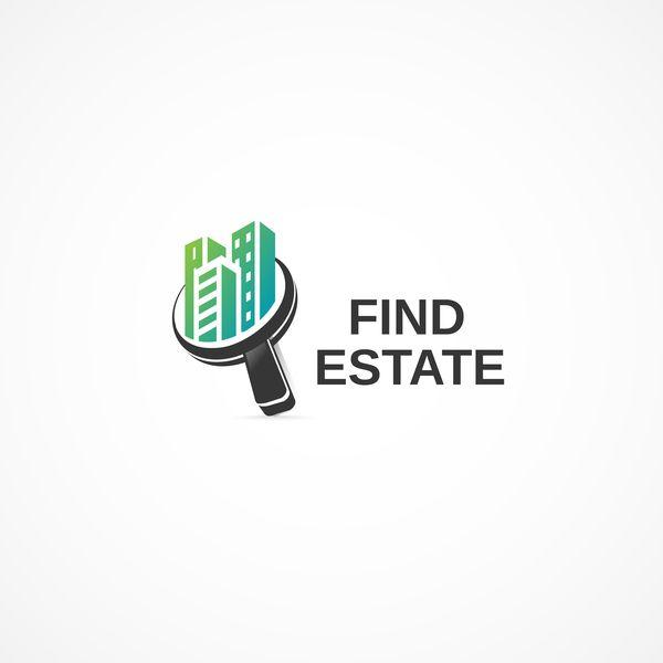 Find Logo - Find estate logo design vector free download