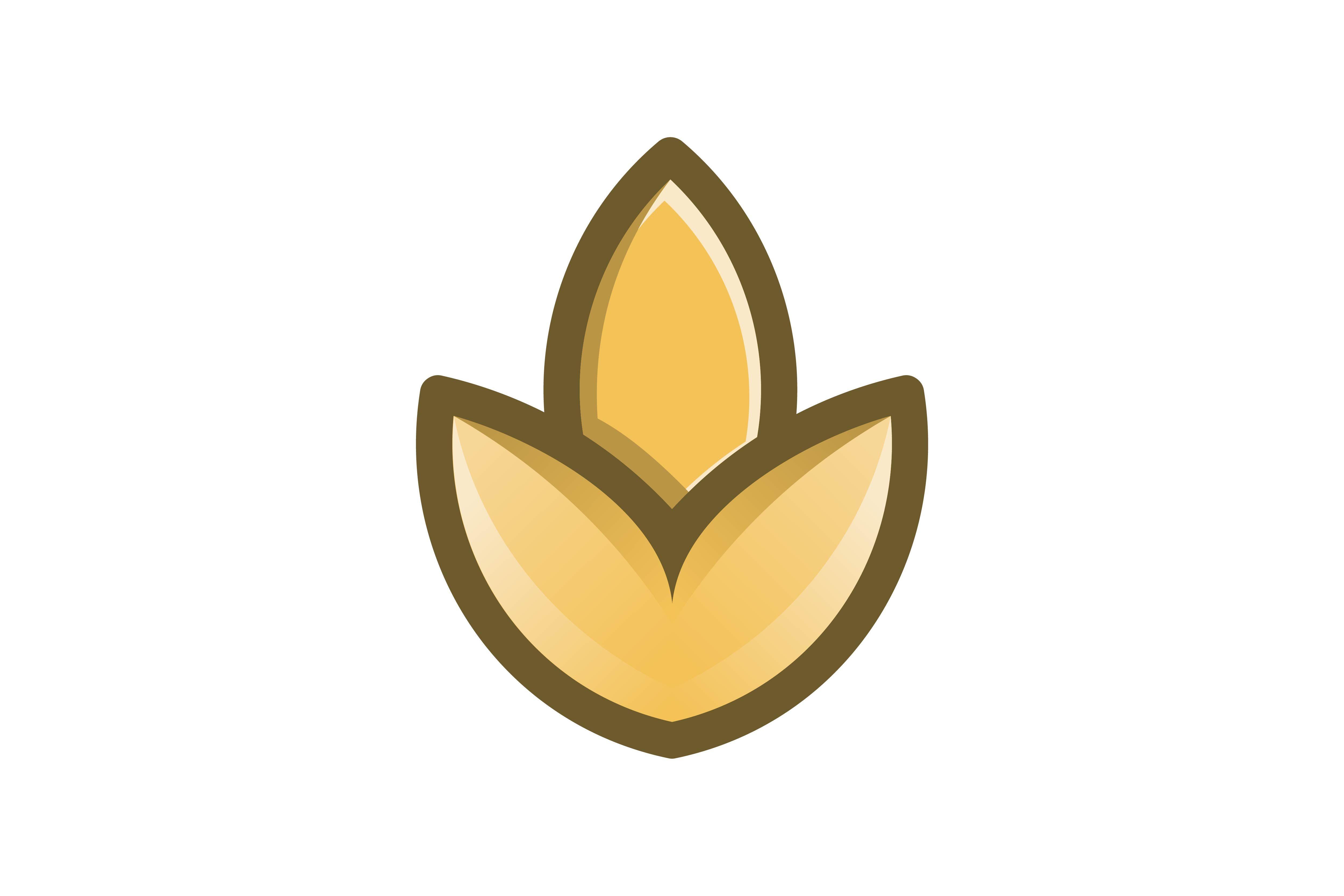 Wheat Logo - Minimalist wheat logo Graphic