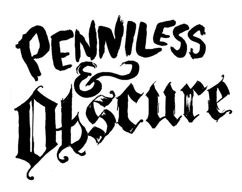 Obscure Logo - Penniless & Obscure | Panos Baras