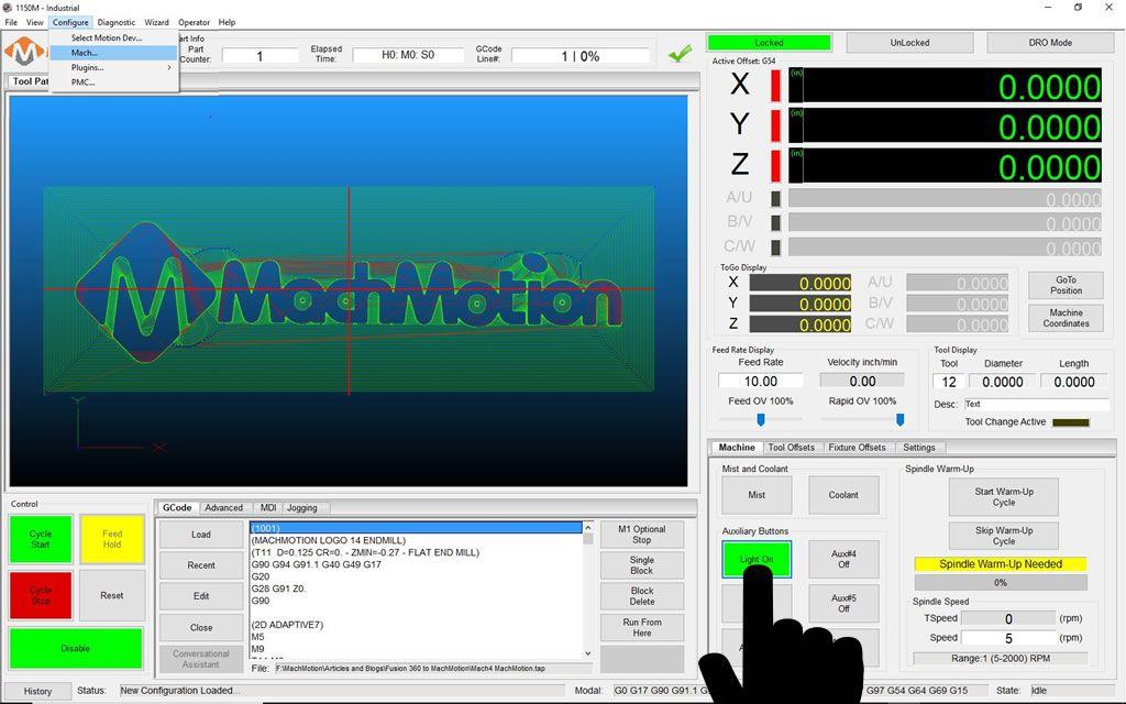 MachMotion Logo - How To Add a User Button