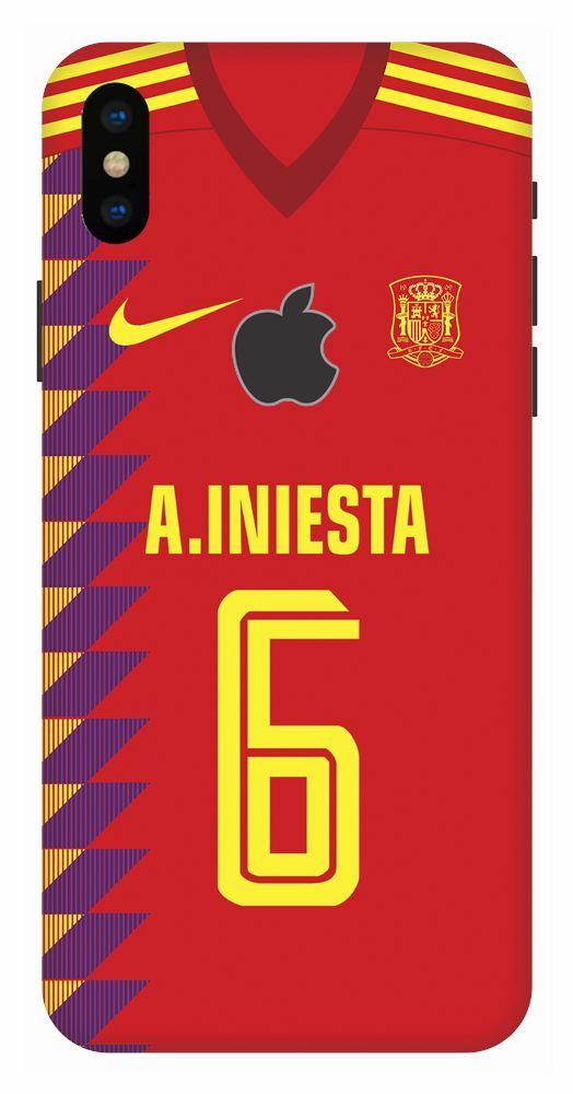 Iniesta Logo - Buy Andres Iniesta Spain Case Cover for Iphone X Logo Cut