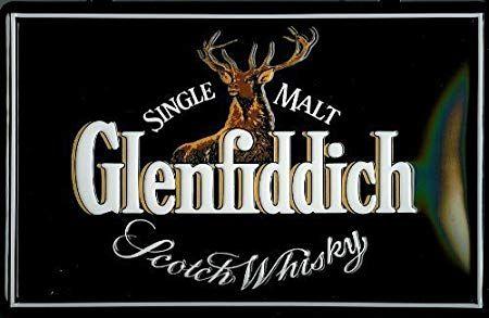 Glenfiddich Logo - GLENFIDDICH LOGO Embossed 3D Vintage Metal Pub Sign: Amazon.co.uk