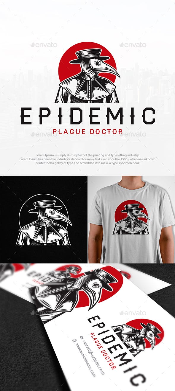 Plague Logo - Plague Doctor Logo Template by BossTwinsMusic | GraphicRiver