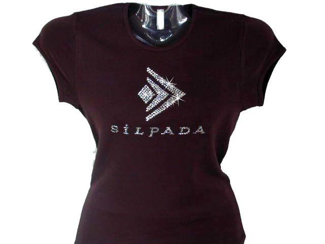 Silpada Logo - Sparkly Silpada Logo Rhinestone T Shirt made with genuine Swarovski