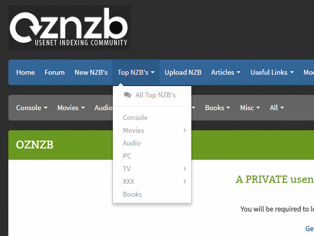 NZB Logo - Oznzb Review 2018 - Private Usenet Search - Most Popular NZB find ...