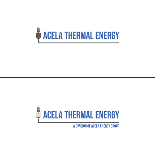 Acela Logo - Acela Thermal Energy logo balance of hot & cold. Logo design