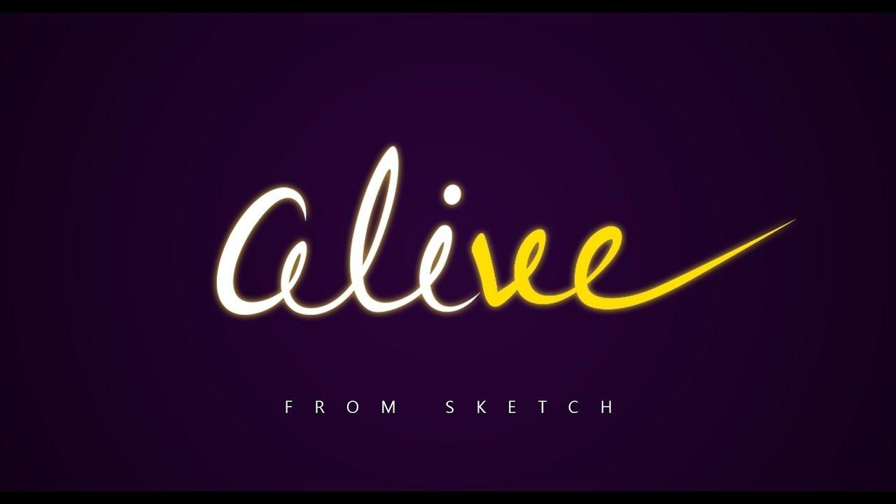 Alive Logo - Lettering Tutorial | Photoshop & Illustrator | Alive logo - YouTube